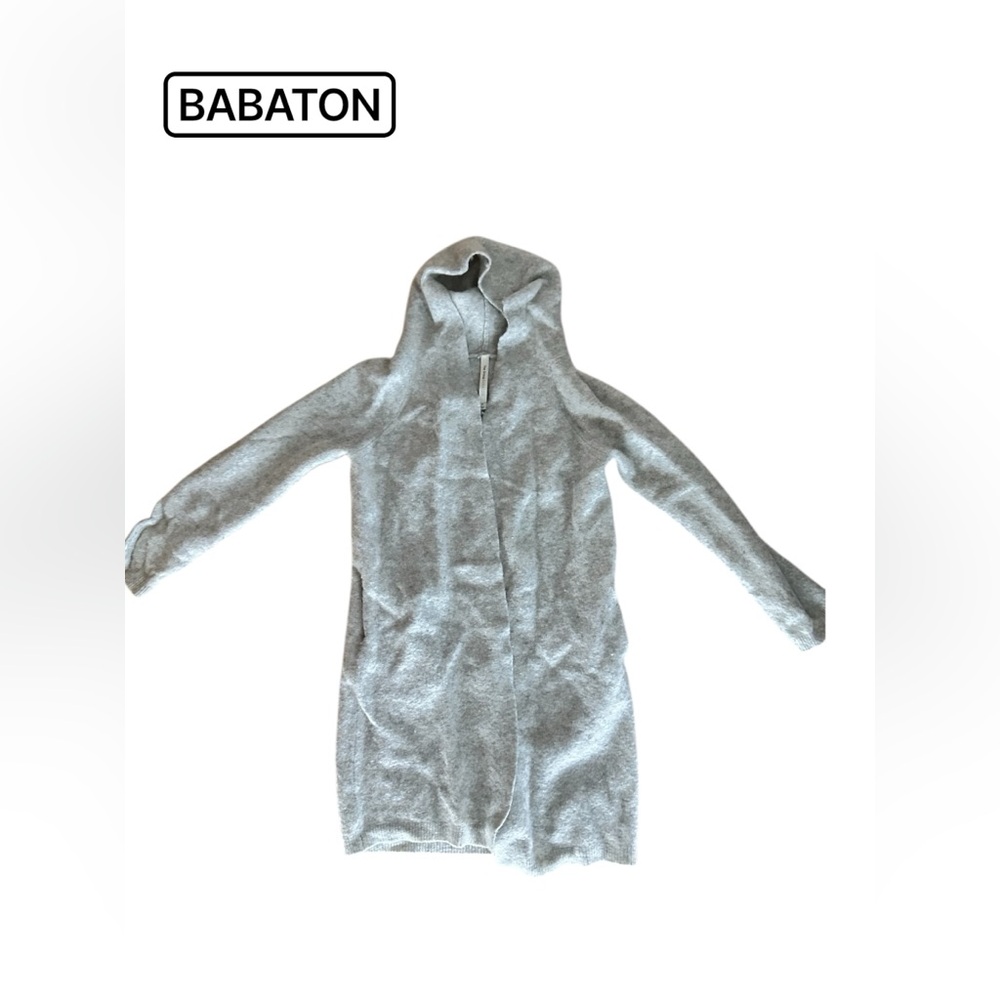 Babaton Light Gray Knit Cardigan